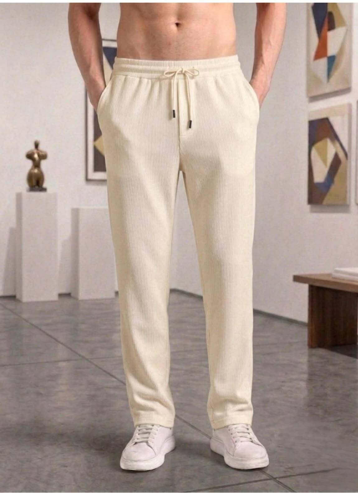 bidatsh trend Men Solid Beige Track Pants-picture-18