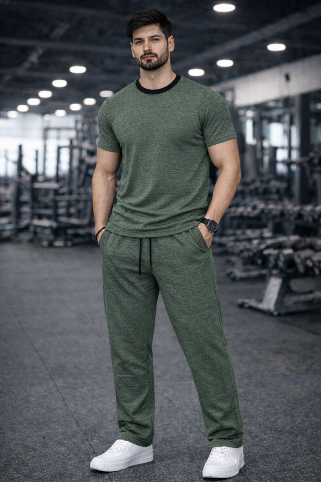 global nomad Solid Men Track Suit-picture-35