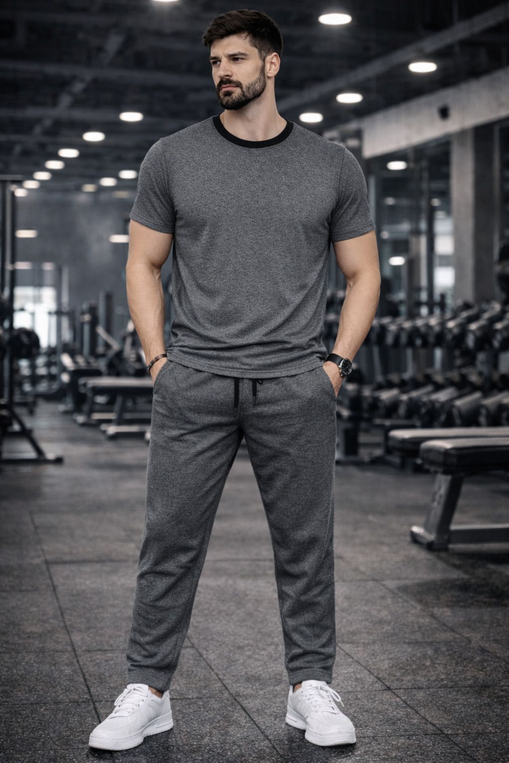 global nomad Solid Men Track Suit-picture-14