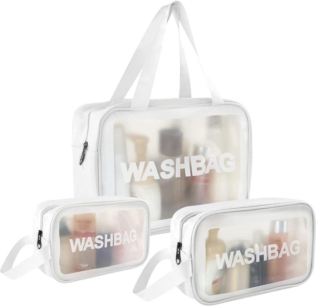 Women White Cosmetic Bag-image-43