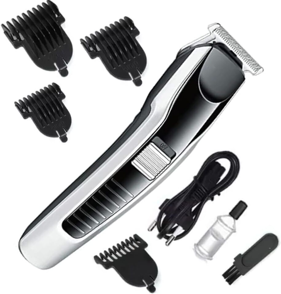 FINARO Rechargeable Electric Body Beard Hair Trimmer Shaver For Men-image-27