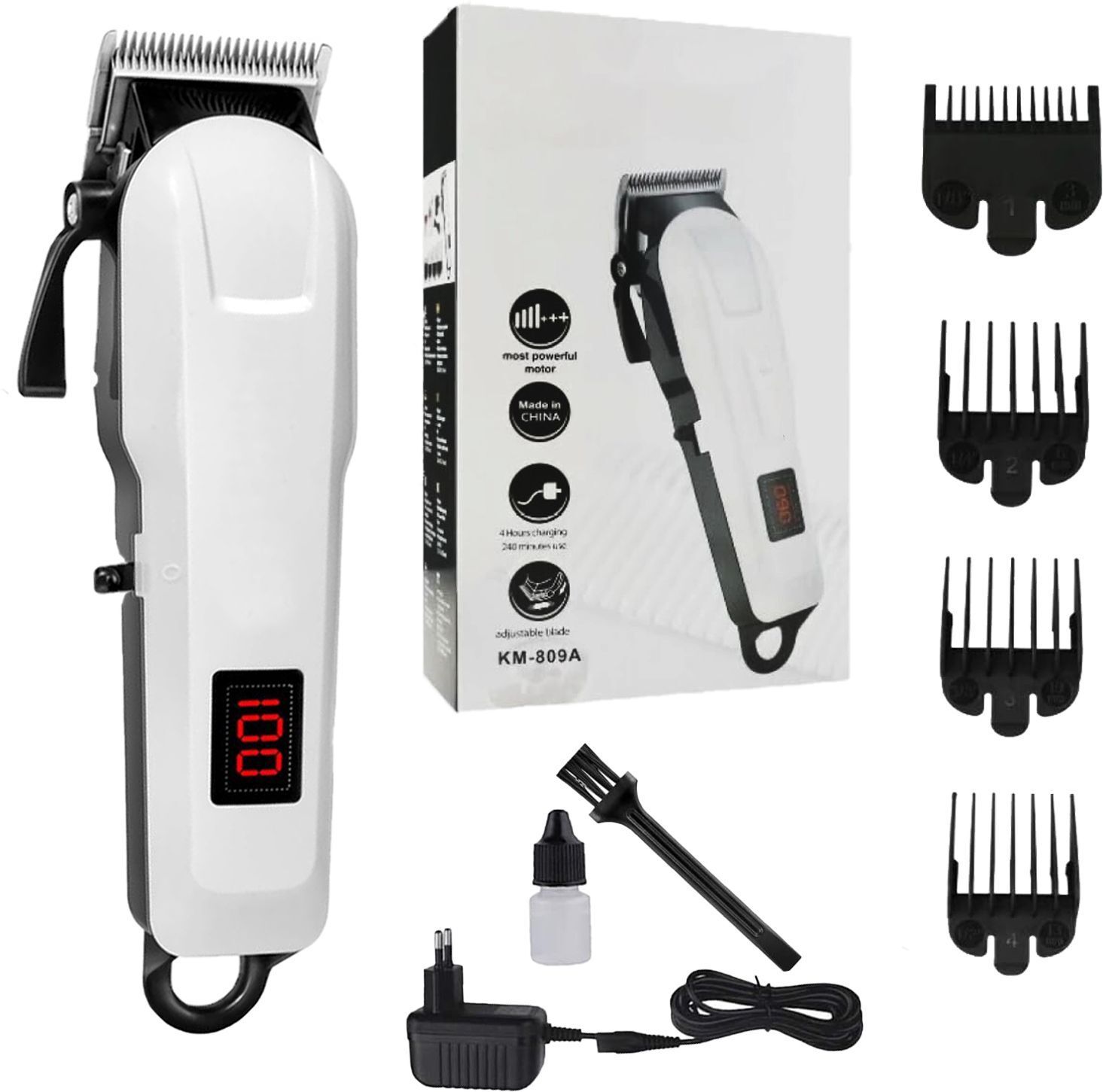 THE OM ENTERPRISE Heavy Duty Cordless Hair Cutting Machine For Men With Adjustable Trimming Range Trimmer 120 min Runtime 4 Length Settings-image-15