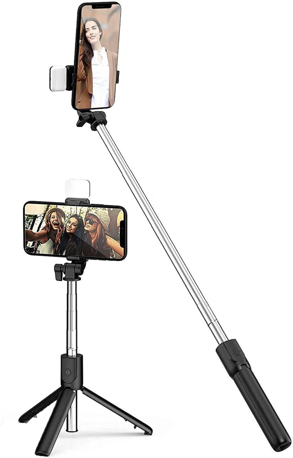 HLMOBILE AY GOOD PRICE R1s Wireless Selfie Stick Stand Remote Flash Light All Smartphones Monopod Kit, Tripod, Tripod Kit-picture-15