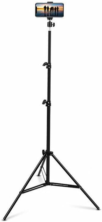 Treadmill BEST BUY 7-FEET 2.1 metra stand[210 cm]Universal Lightweight Tripod with Mobile Phone Holder Mount & Carry Bag for All Smart Phones with 360 Degree Rotational Head for Selfie/Photo Shoot/Video Shoot/Youtuber/Online Classes ,YouTube ,Instagram & Many More Uses Tripod, Tripod Kit, Tripod Bracket-image-8