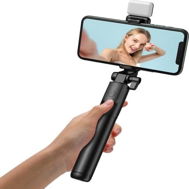 JSD PRO - JSD R1S - With Led Light - Bluetooth - Smartphones Compatible - Selfie Stick / Tripod-image-25