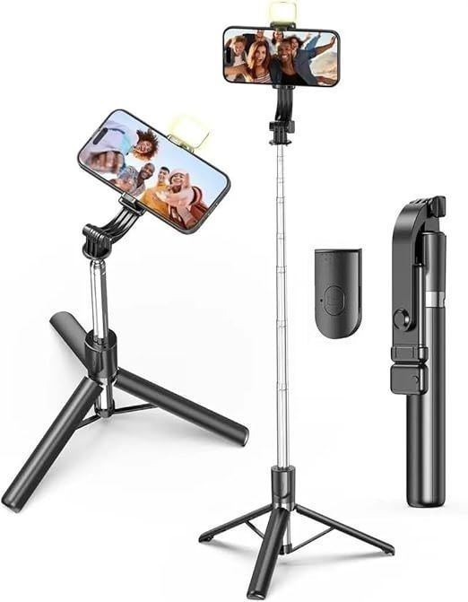 Sconzi R1SL Selfie Stick with Flash Light Photo Flash Tripod, Monopod Kit, Tripod Kit-picture-18