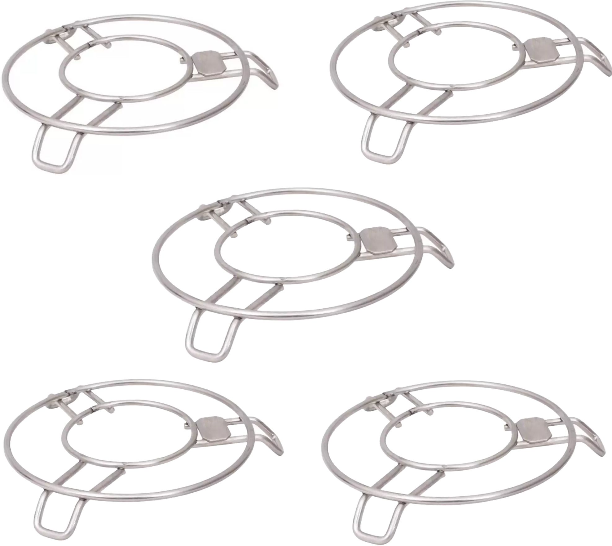 Heay Duty Stainless Steel Hotpot Stand Cooker Steamer Table Ring Kitchen Tool Mirror Finish Trivet-image-21