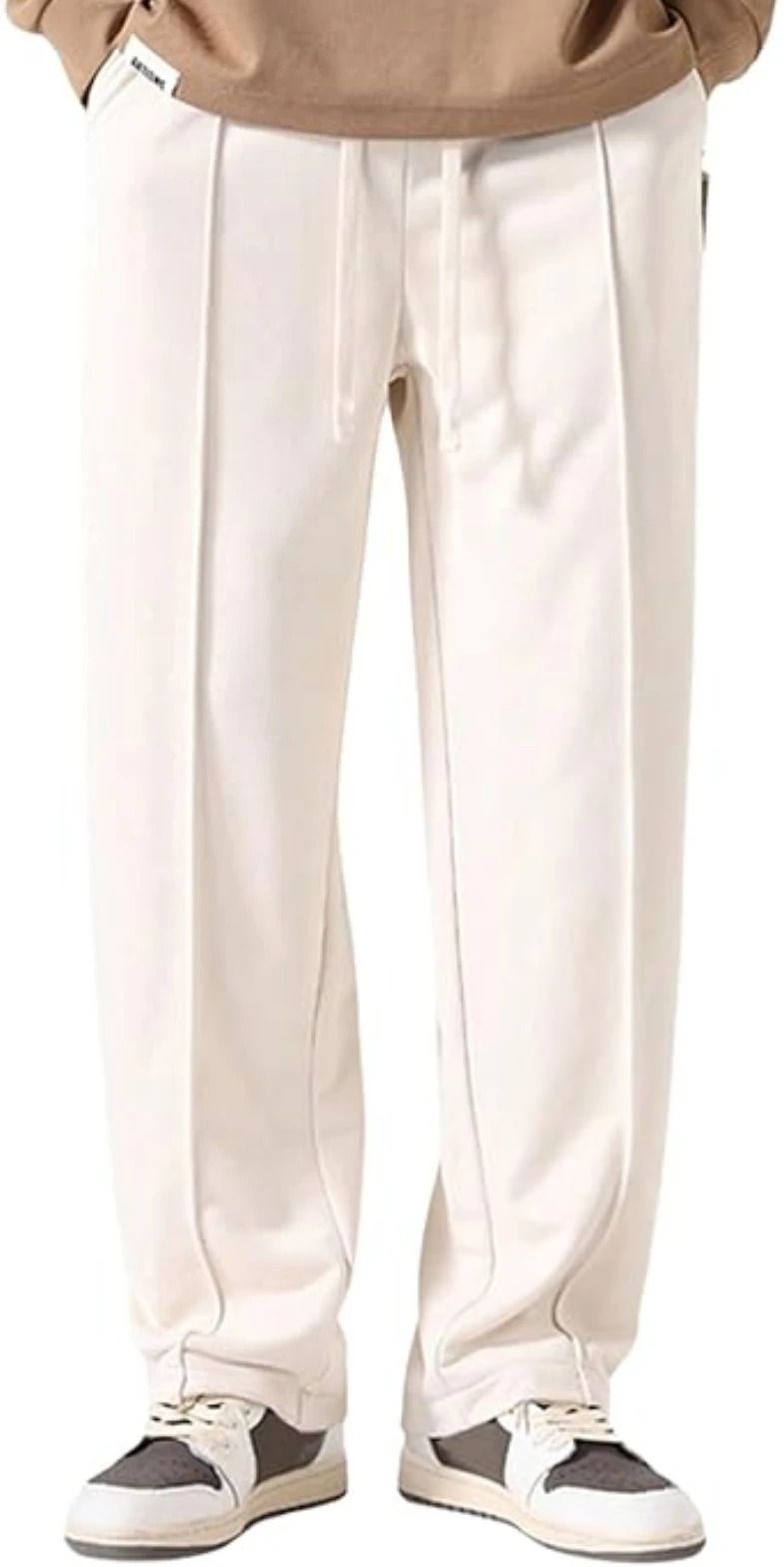 savayo Men Comfort Fit Cream Lycra Blend Trousers-picture-40
