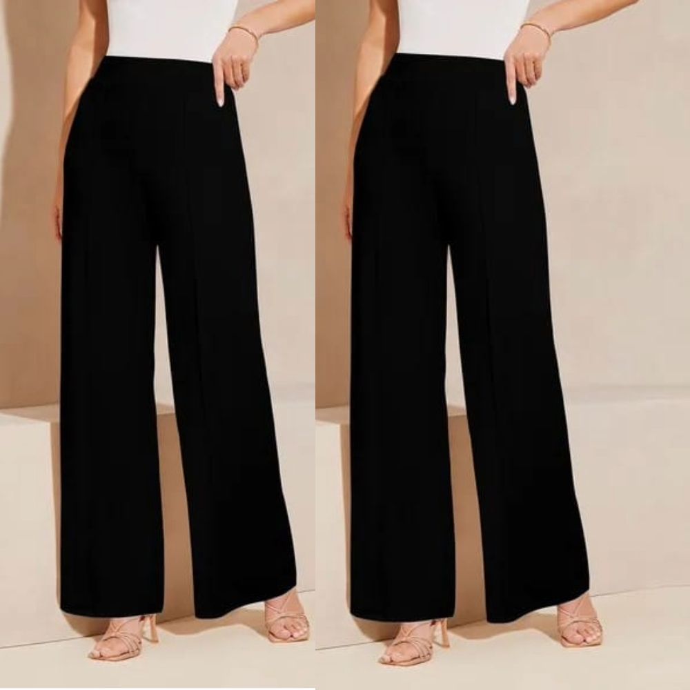 dressbiz Women Solid Black Track Pants-picture-27