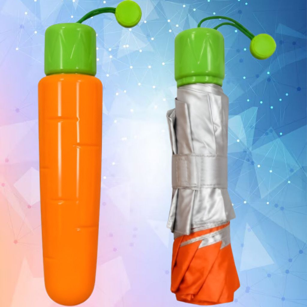 dripfly Portable Carrot Umbrella with Durable Waterproof Weather Shield Design Umbrella-picture-6