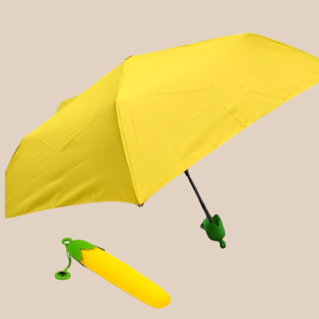 lootnesse portable waterproof umbrella with corn inspired compact travel storage case Umbrella-picture-11