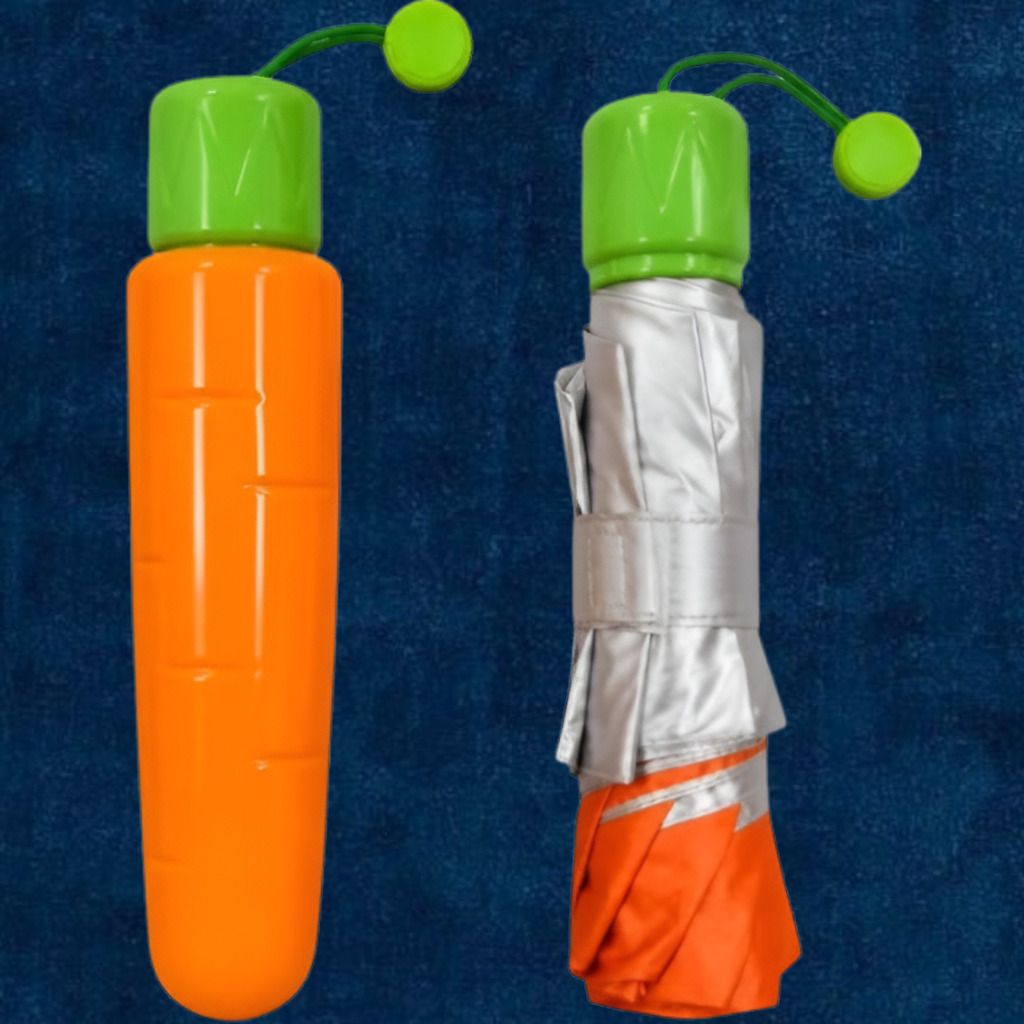 dripfly Cute Compact Carrot Umbrella Foldable for Daily Outdoor Adventures Umbrella-picture-11