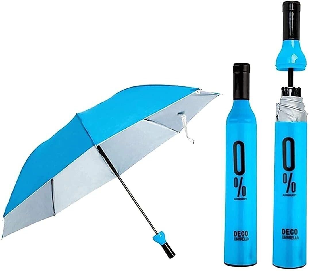 Double Layer Folding Portable Wine Bottle Umbrella With Cover Or UV Protection Umbrella-image-47