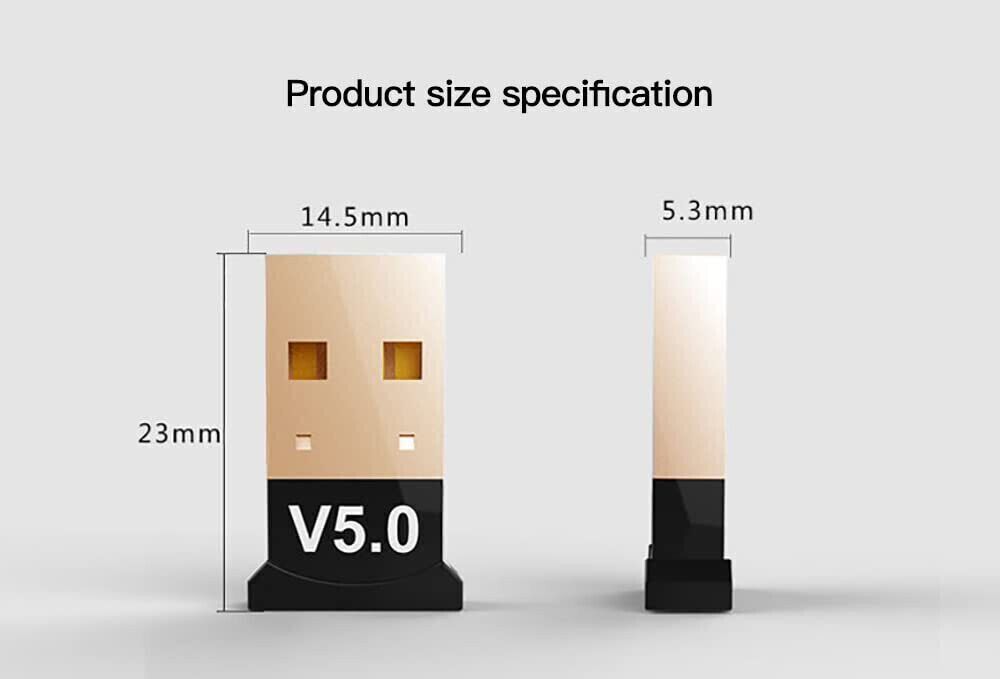 akwor USB Bluetooth 5.0 Dongle Mini Wireless Receiver USB Adapter-picture-30