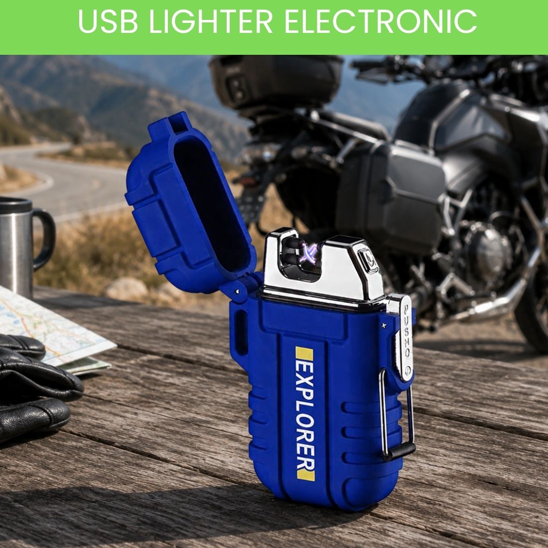 clairbell USB Rechargeable Electric Lighter with Windproof Arc EX262 Pocket Lighter-picture-38