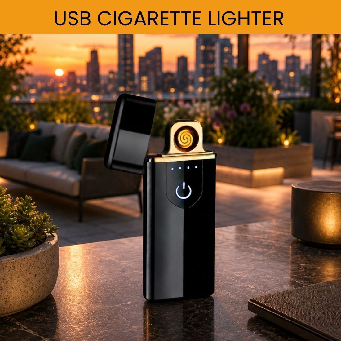 Touch USB Rechargeable Electric Arc Lighter for Everyday Use DC233 Pocket Lighter-image-11