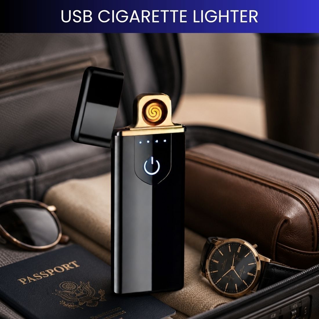 sacro Touch USB Rechargeable Electric Arc Lighter for Everyday Use HX327 Pocket Lighter-picture-21