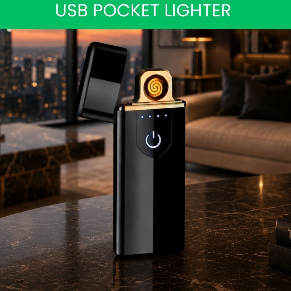 Touch USB Rechargeable Electric Arc Lighter for Everyday Use FZ256 Pocket Lighter-image-20