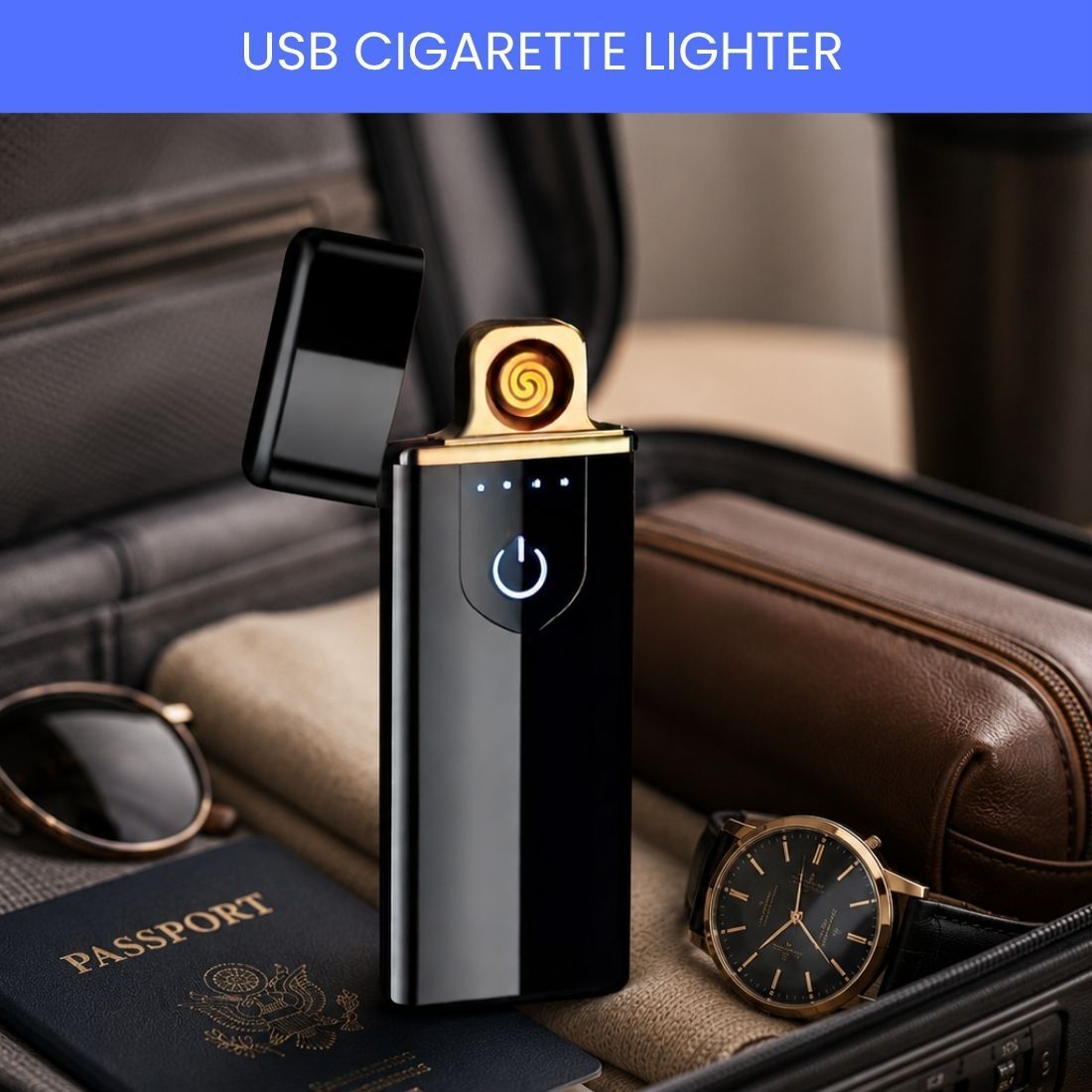 Touch USB Rechargeable Electric Arc Lighter for Everyday Use DC13 Pocket Lighter-image-4