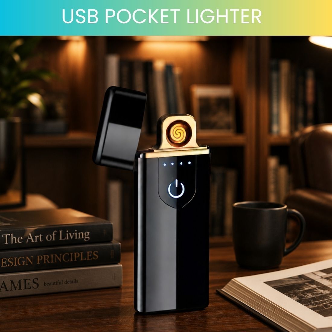 sacro Touch USB Rechargeable Electric Arc Lighter for Everyday Use HX262 Pocket Lighter-picture-10