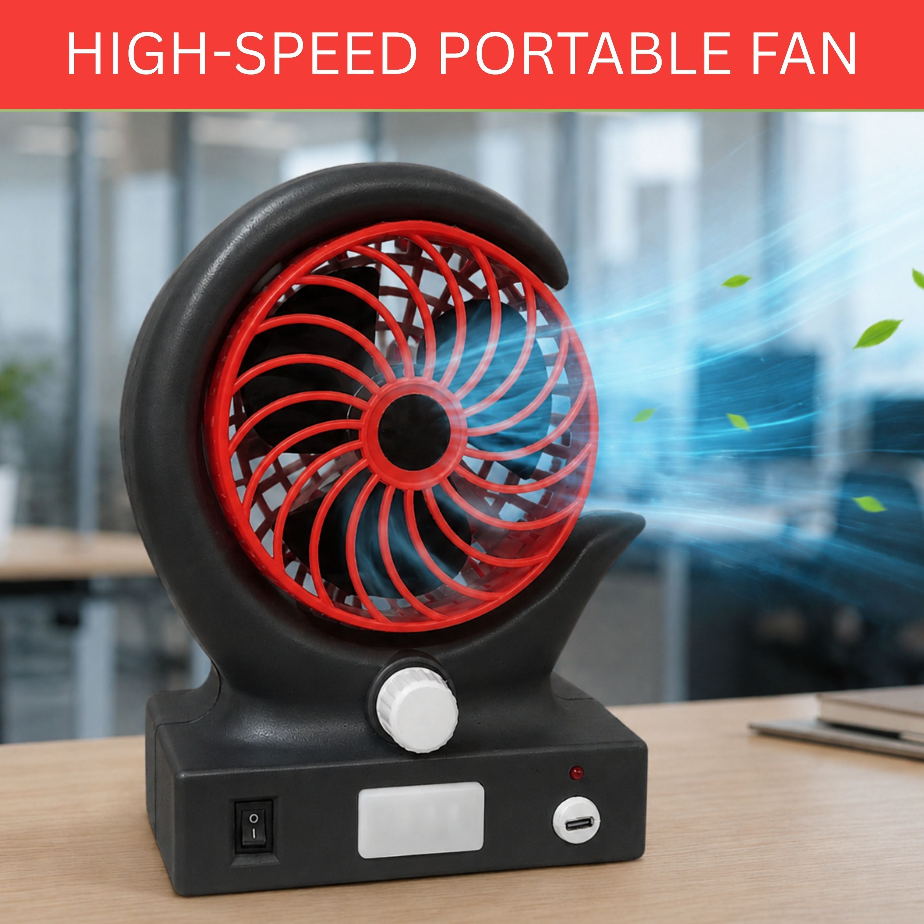 FRONY Mini USB Rechargeable Desk Fan with LED Emergency Light MZ61 Mini USB Rechargeable Desk Fan with LED Emergency Light MZ61 USB Fan-image-13