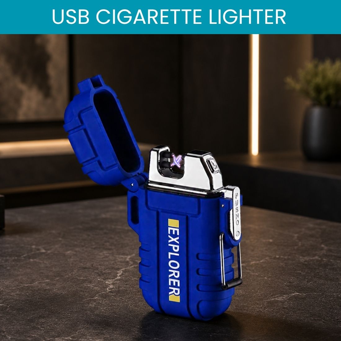 clairbell USB Rechargeable Electric Lighter with Windproof Arc EZ226 Pocket Lighter-picture-5