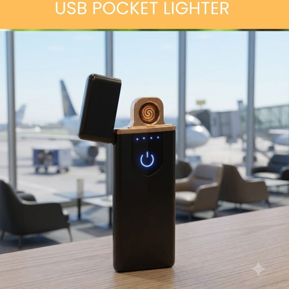 sacro Touch USB Rechargeable Electric Arc Lighter for Everyday Use HB415 Pocket Lighter-picture-11