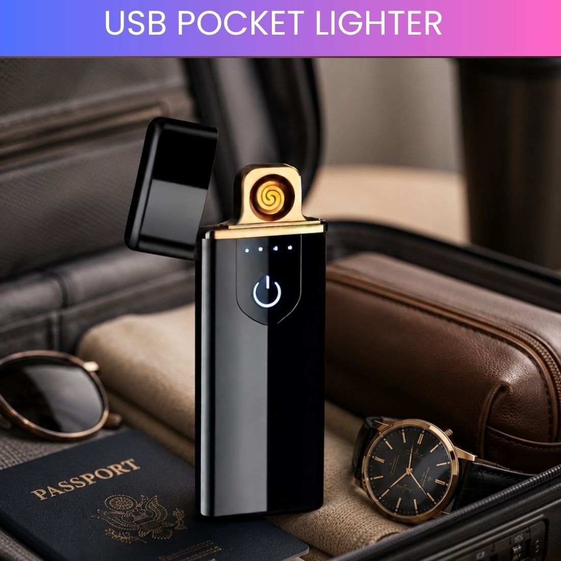 frony Touch USB Rechargeable Electric Arc Lighter for Everyday Use EX412 Pocket Lighter-picture-6