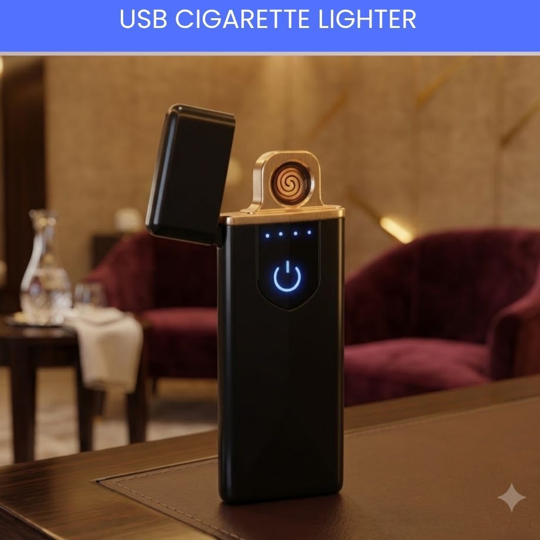 sacro Touch USB Rechargeable Electric Arc Lighter for Everyday Use HX152 Pocket Lighter-picture-25