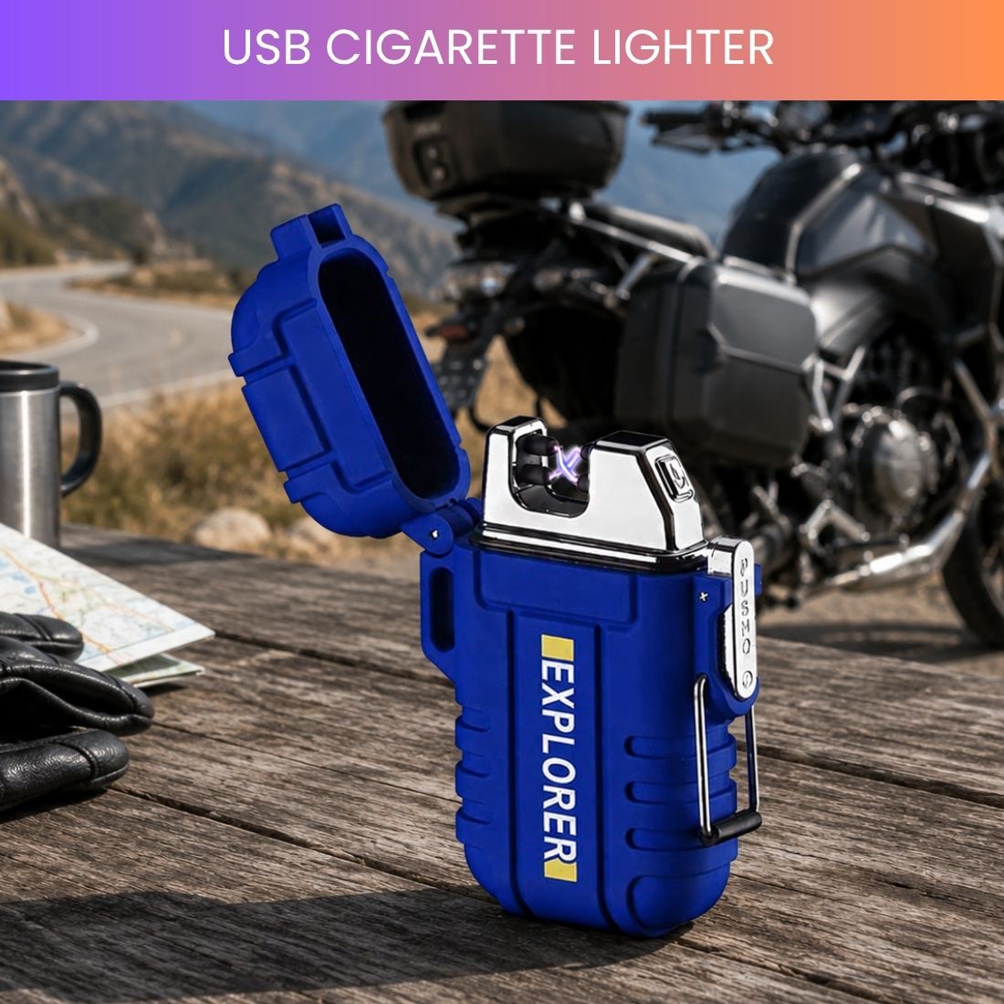 clairbell USB Rechargeable Electric Lighter with Windproof Arc EZ406 Pocket Lighter-picture-14