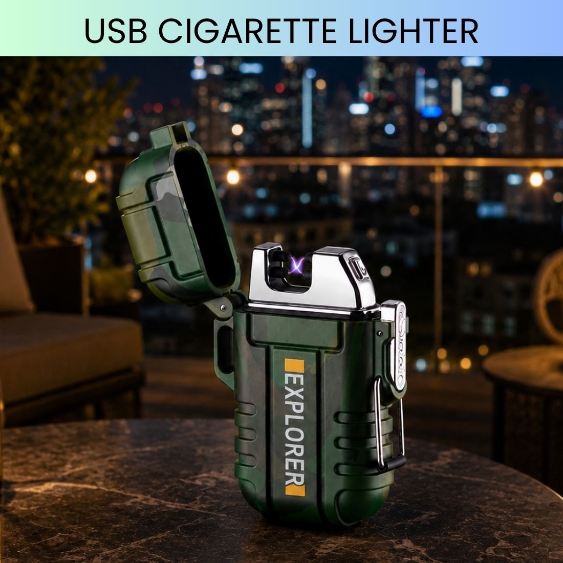 frony USB Rechargeable Electric Lighter with Windproof Arc FB255 Pocket Lighter-picture-11