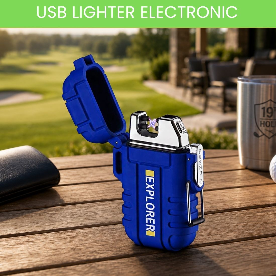 clairbell USB Rechargeable Electric Lighter with Windproof Arc EC468 Pocket Lighter-picture-47