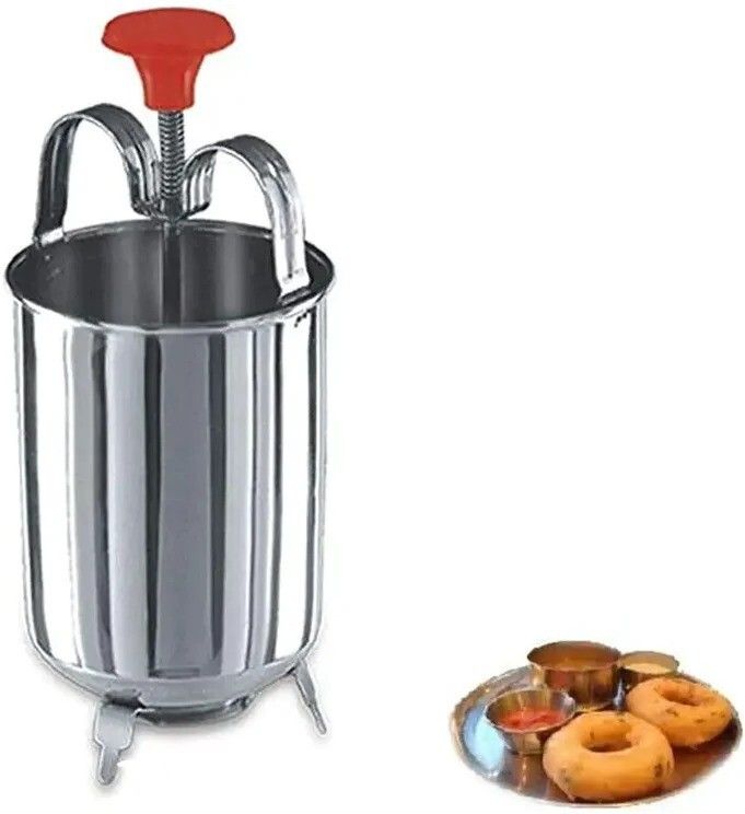 fitaza 100% Grade Stainless Steel Medu Vada Maker with Stand, mendu WADA Machine Vada Maker-picture-14