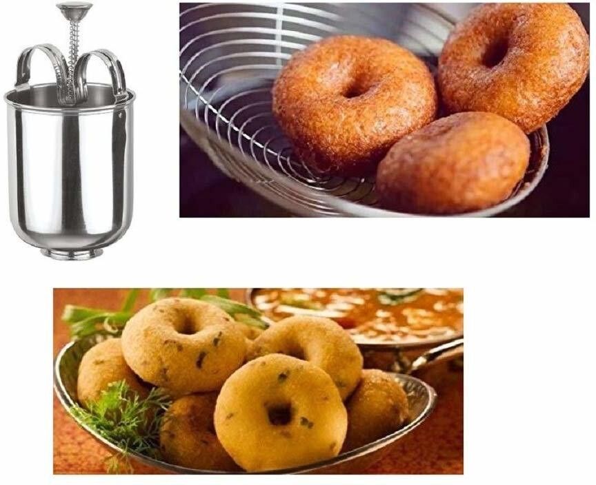 IXI®-532-FV-Stainless Steel Medu Vada Maker with Stand Vada Maker-image-32