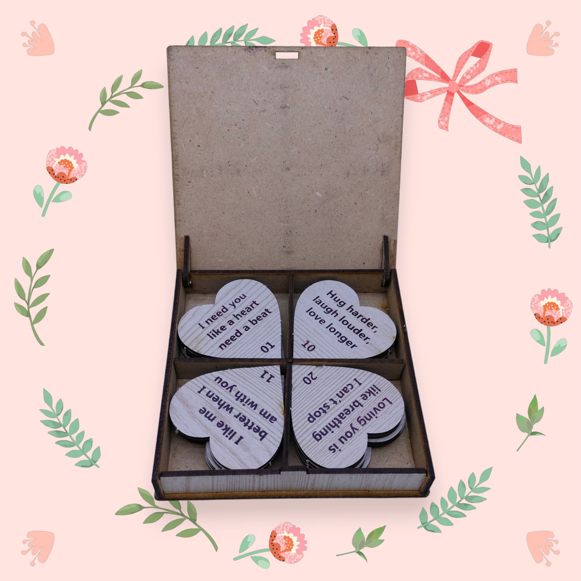 buyist 20 Reasons Why I Love You Love Heart shapped Message card with Message CDbb49 Greeting Card-picture-10