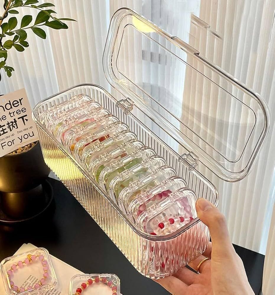 10 Grid Acrylic Jewellery Box Jewellery Vanity Box-image-42