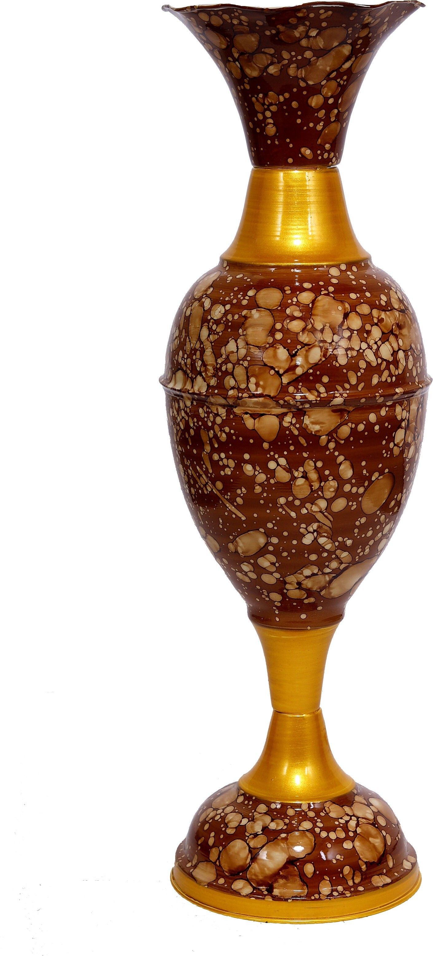 Handcrafted Marble Print Iron Flower Vase for Home & Office Decoration Iron Vase-image-4