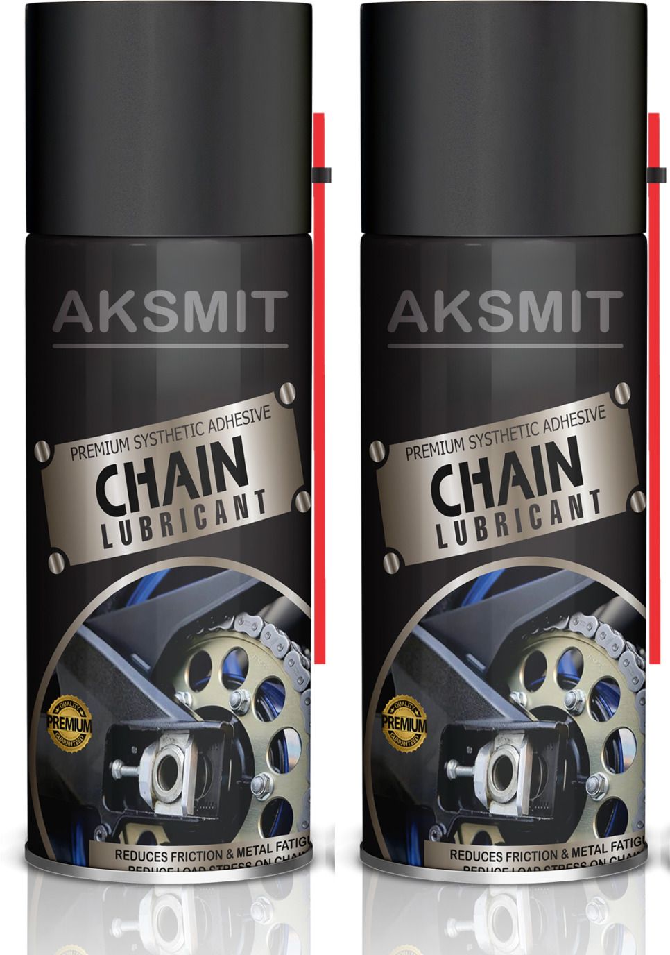 aksmit Bike Chain Lube/Lubricant Spray Cleaner For All Chain Type (150 ml each) Protects Chain from wear and Corrosion Compatible with All Chain Types Chain Oil-picture-28