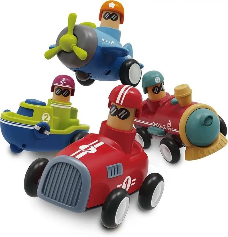 teezy Top Gear Push and Go Toys Friction Powered Vehicle Unbreakable( Pack of: 4)-T408-picture-23