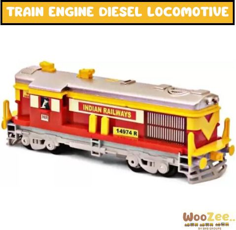 TRAIN ENGINE DIESEL LOCOMOTIVE PULL BACK ACTION TOY FOR KIDS