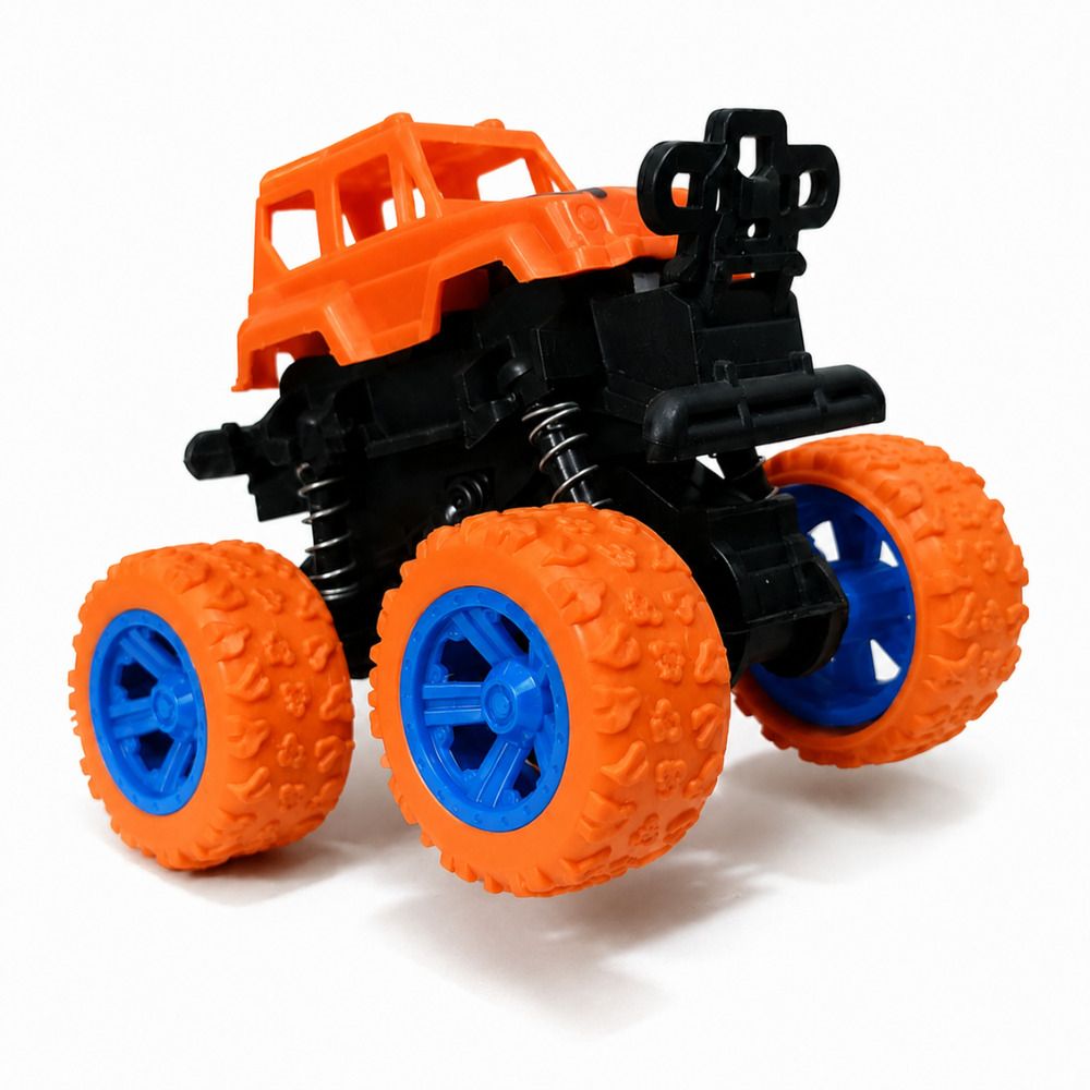 Big Wheel Monster Car Toy Orange | Fun Push & Go Stunt Vehicle-image-20