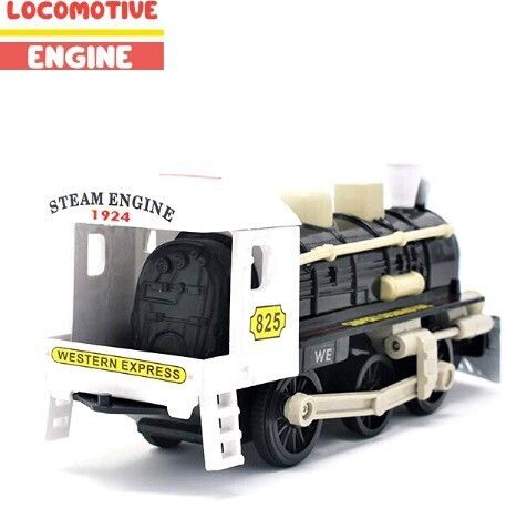 LOCOMOTIVE ENGINE Miniature Pull Back Engine with Doors Openable
