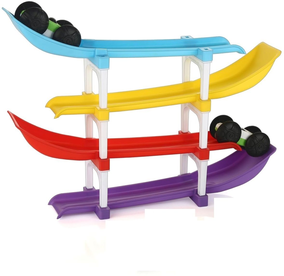bhvmey Children Ramp Track Toy with Rolling Cars-picture-11