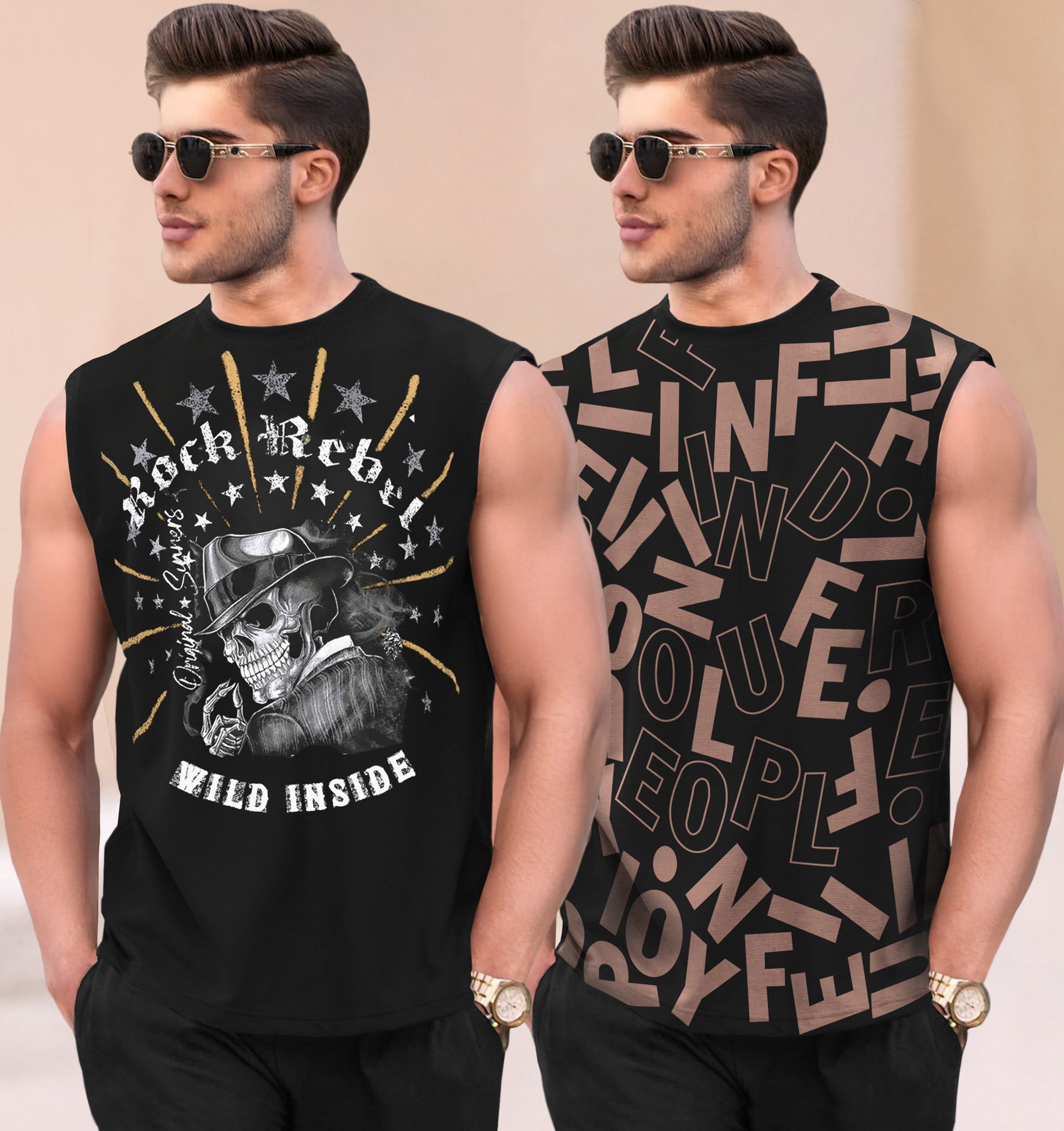 tripr Pack of 2 Men Vest-picture-19