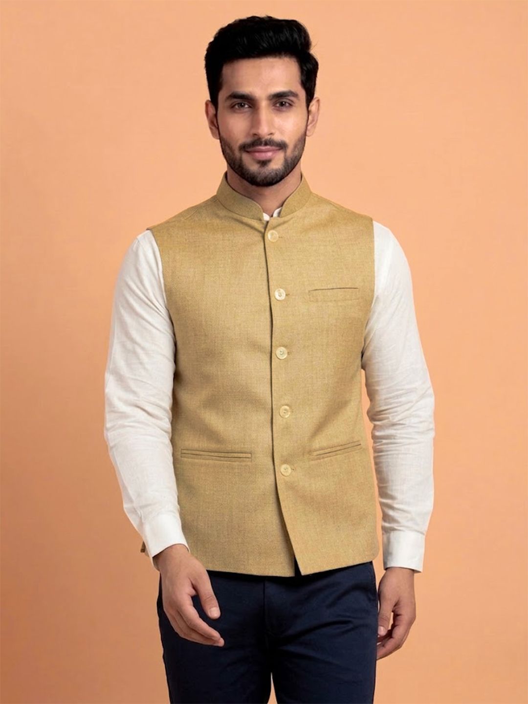 aurevia Solid Men Waistcoat-picture-11