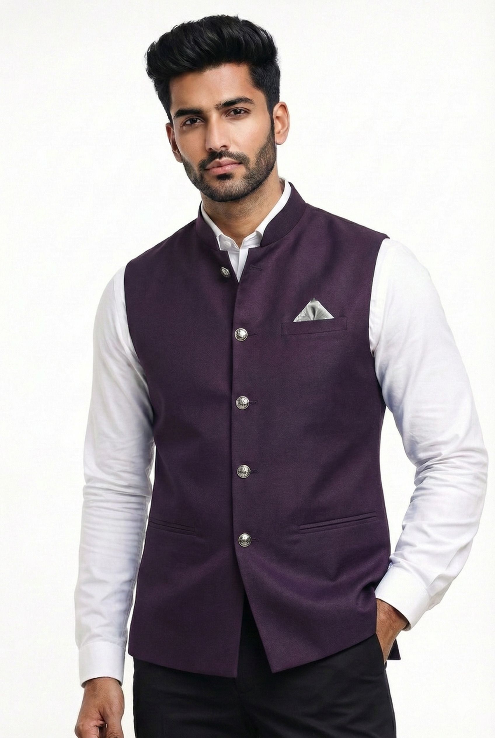 zyxa Solid Men Waistcoat-picture-11
