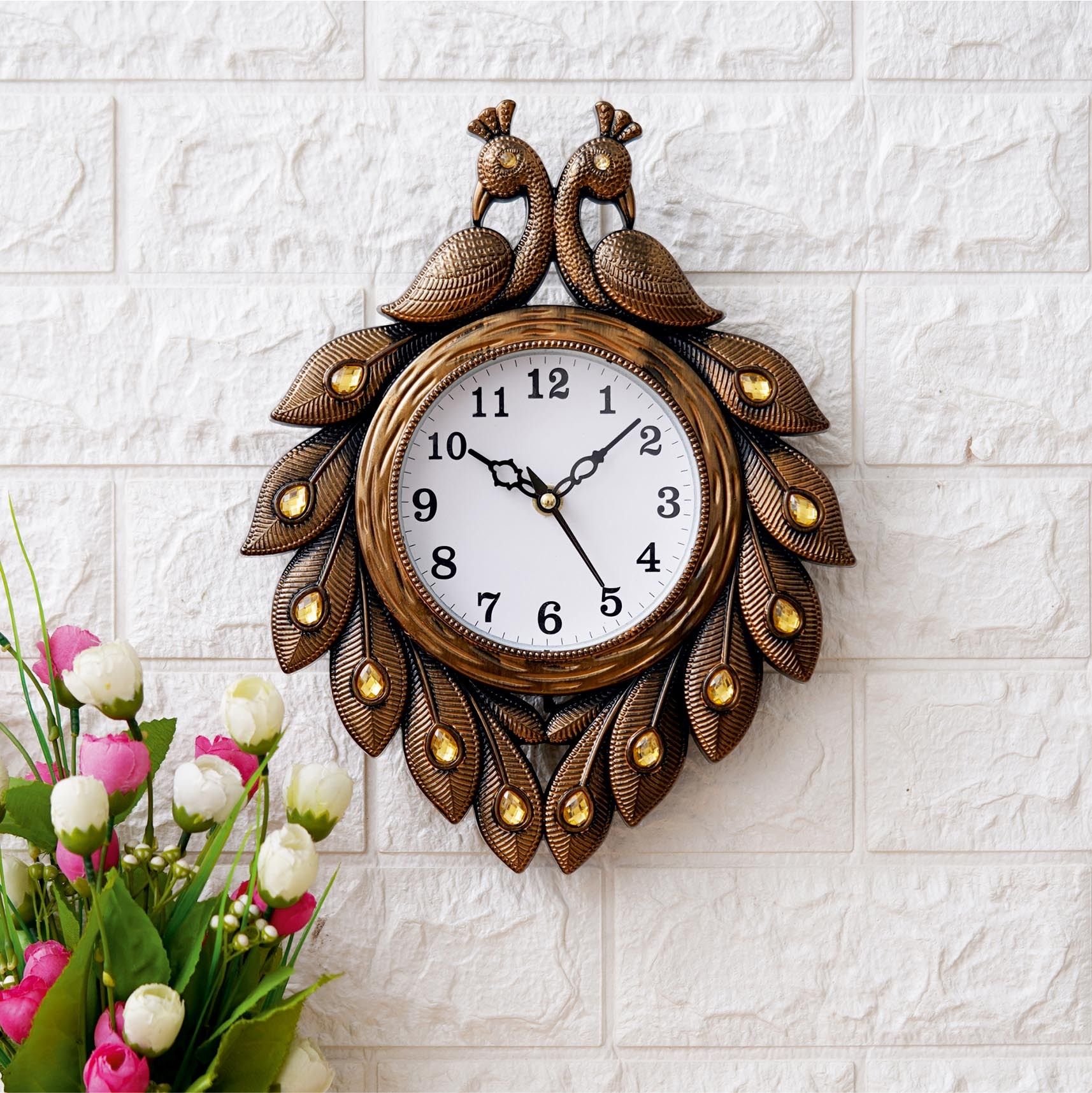 divinecrafts Analog 31 cm X 24 cm Wall Clock-picture-27