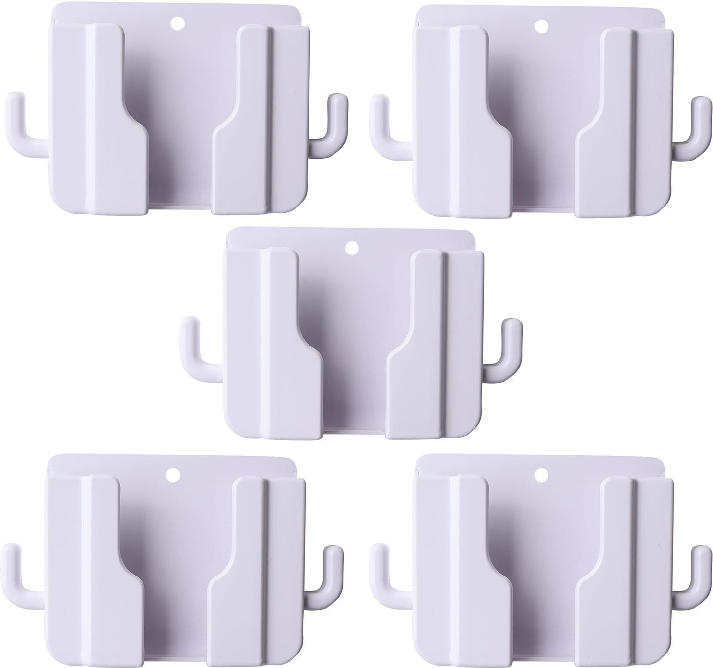 Flipkart SmartBuy Wall Stand For Mobile Charging | AC TV Remote Wall Mount Holder 5 Piece White Mobile Holder-image-16