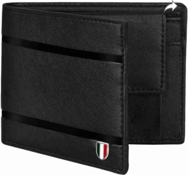 jonfy Men & Women Black Artificial Leather Wallet-picture-12