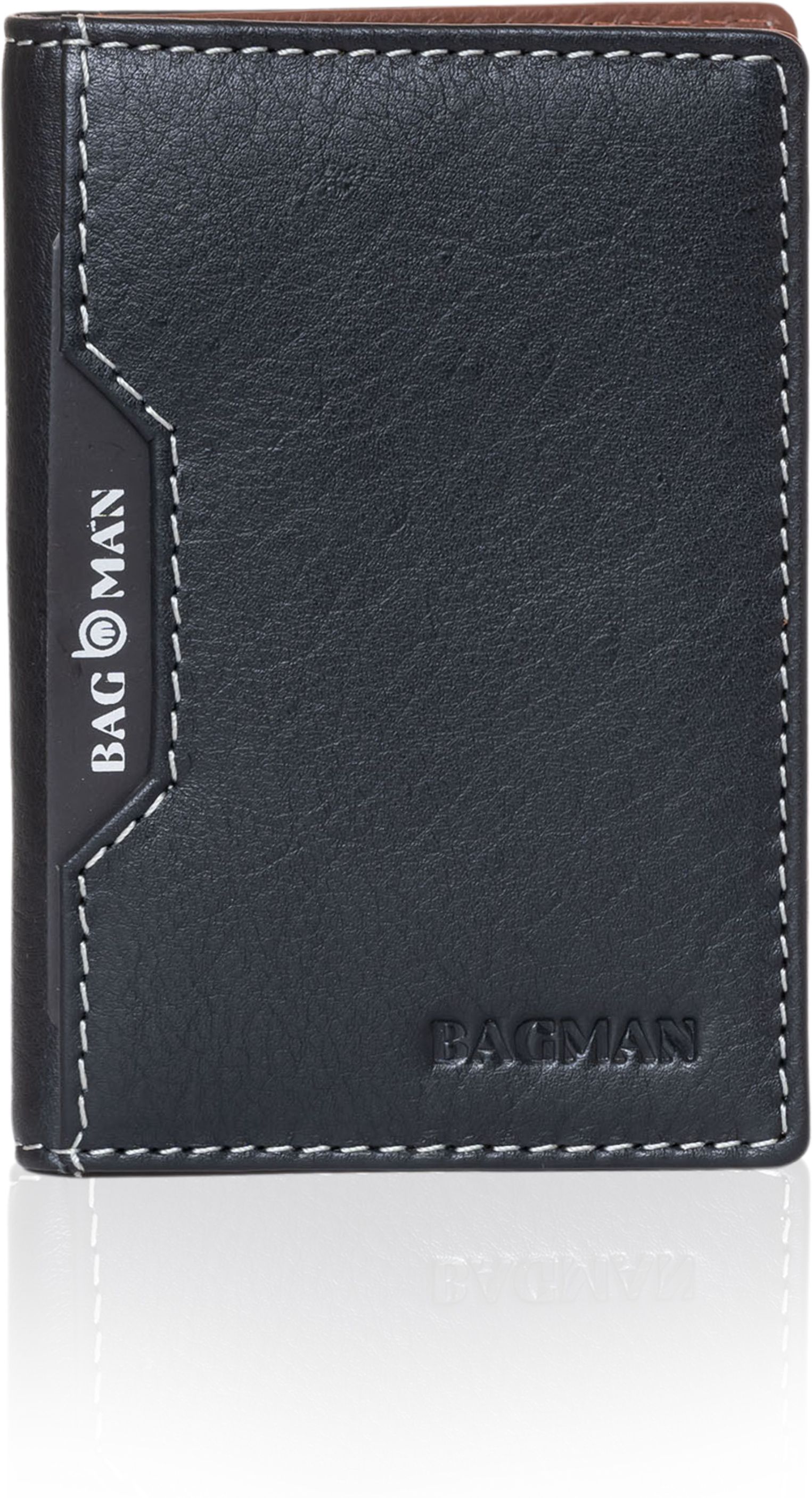 bagman Men & Women Casual, Formal, Trendy Black, Tan Genuine Leather RFID Card Holder-picture-39